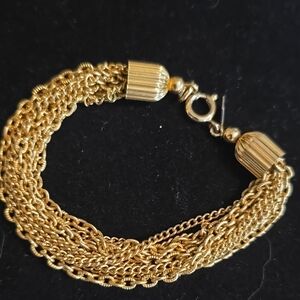 Elegant Gold Chain Bracelet By Sarah Coventry